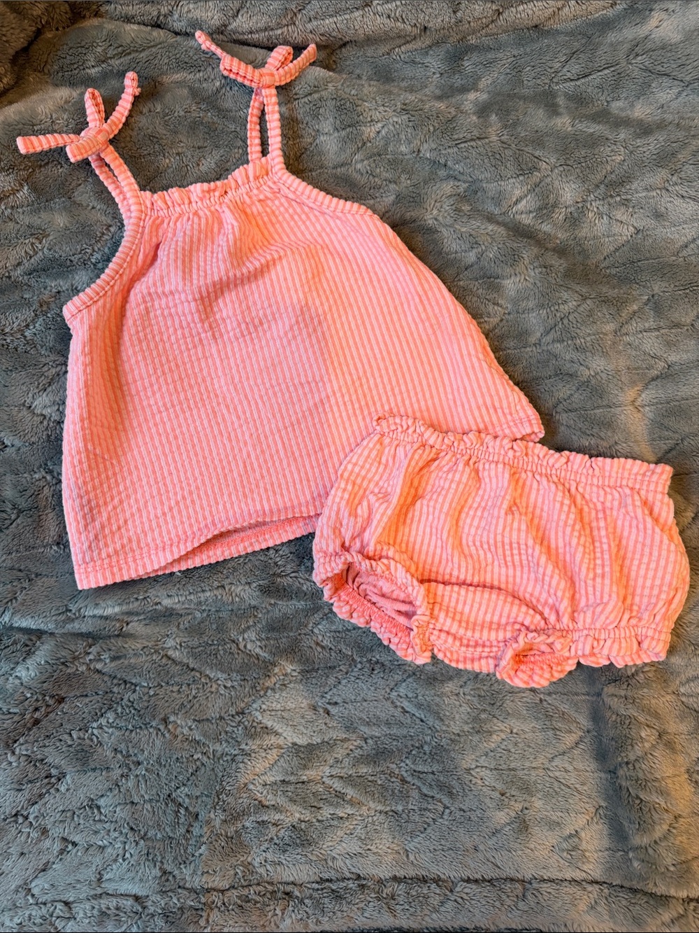 Cat & Jack Pink Knit Tank Top and Bloomers Set